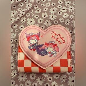 My Melody Kuromi Heart Wallet